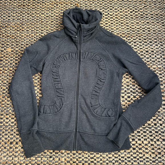 Lululemon Athletica Cuddle Up Sparkle Fleece Jacket Sweatshirt 8 - Picture 2 of 6